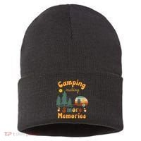 Awesome Camping Making Smore Memories Camping Lovers Meaningful Gift Sustainable Knit Beanie thumb 0