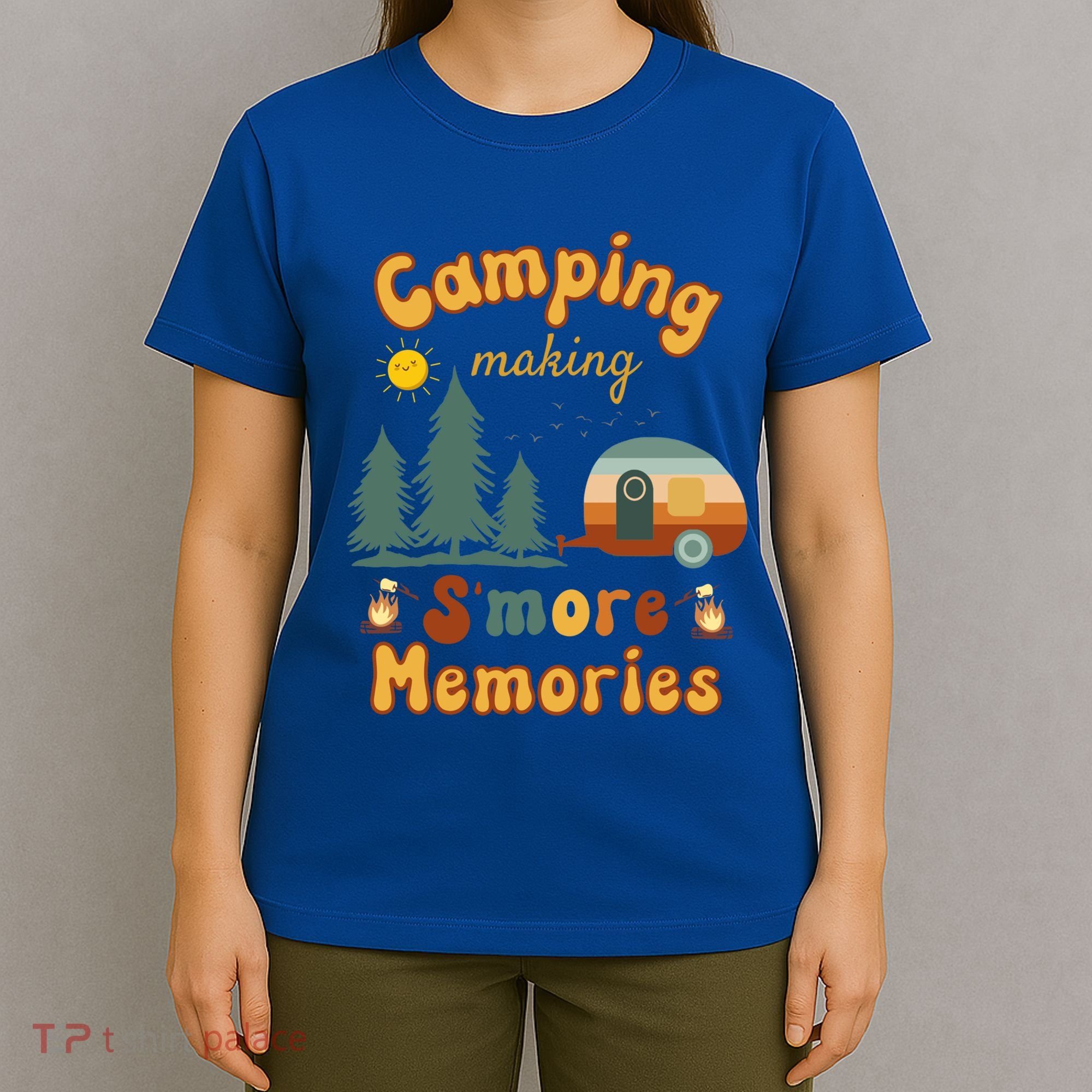 Awesome Camping Making Smore Memories Camping Lovers Meaningful Gift T-Shirt