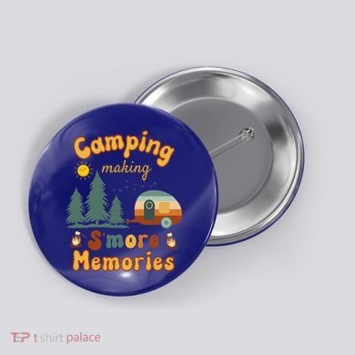 Awesome Camping Making Smore Memories Camping Lovers Meaningful Gift Button
