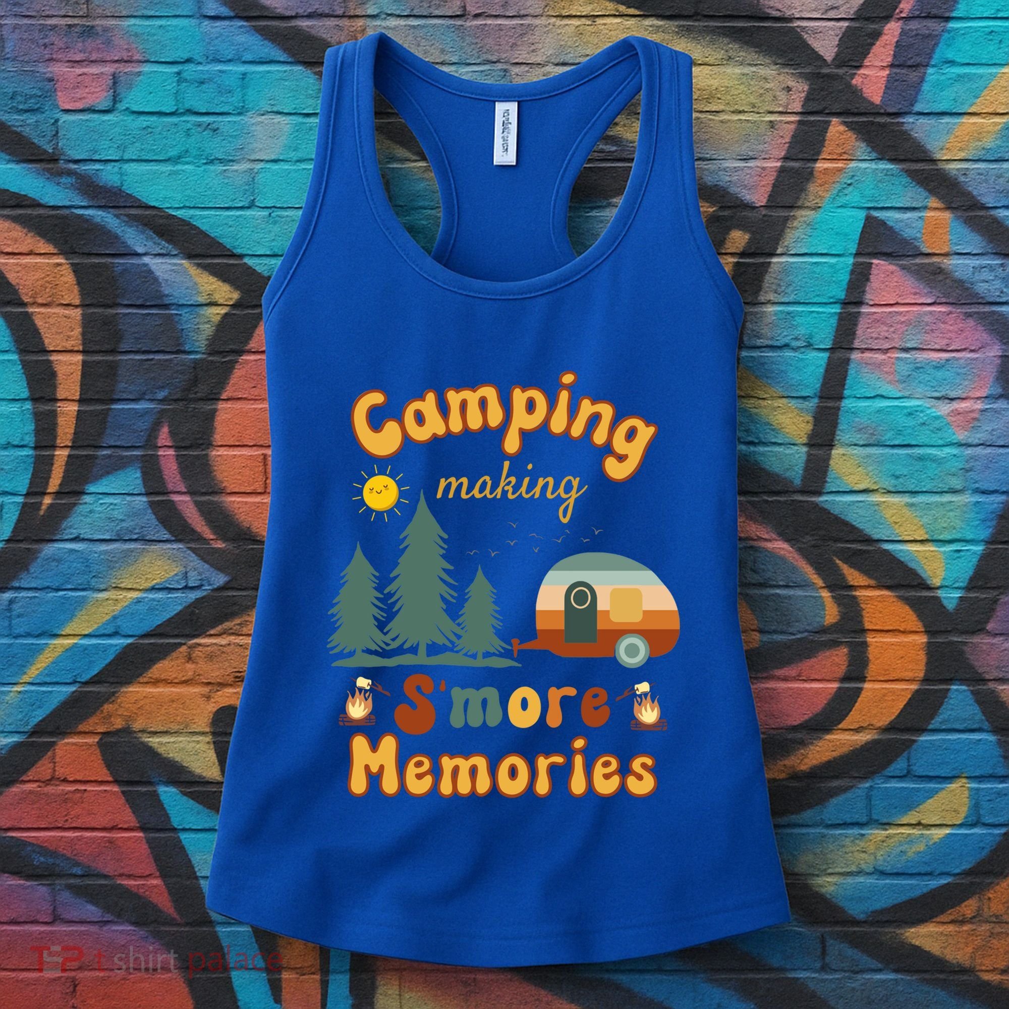 Awesome Camping Making Smore Memories Camping Lovers Meaningful Gift Women's Tank Top