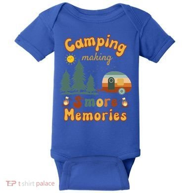 Awesome Camping Making Smore Memories Camping Lovers Meaningful Gift Baby Bodysuit