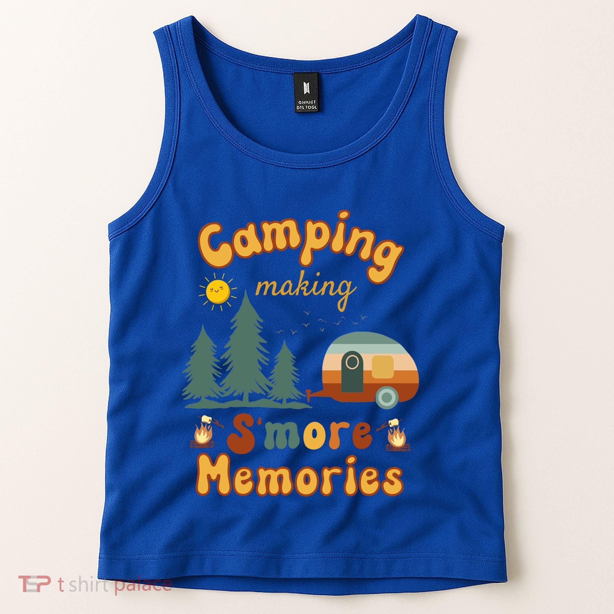 Awesome Camping Making Smore Memories Camping Lovers Meaningful Gift Tank Top