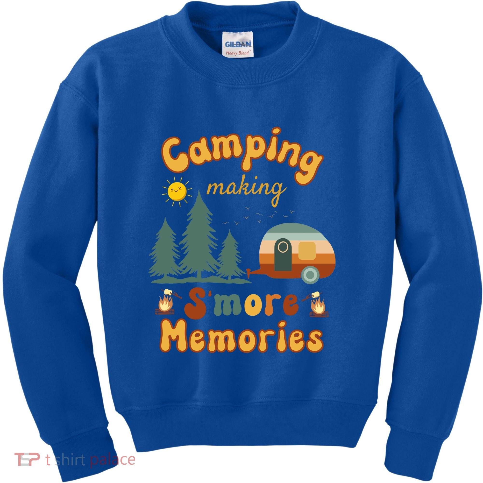 Awesome Camping Making Smore Memories Camping Lovers Meaningful Gift Kids Sweatshirt