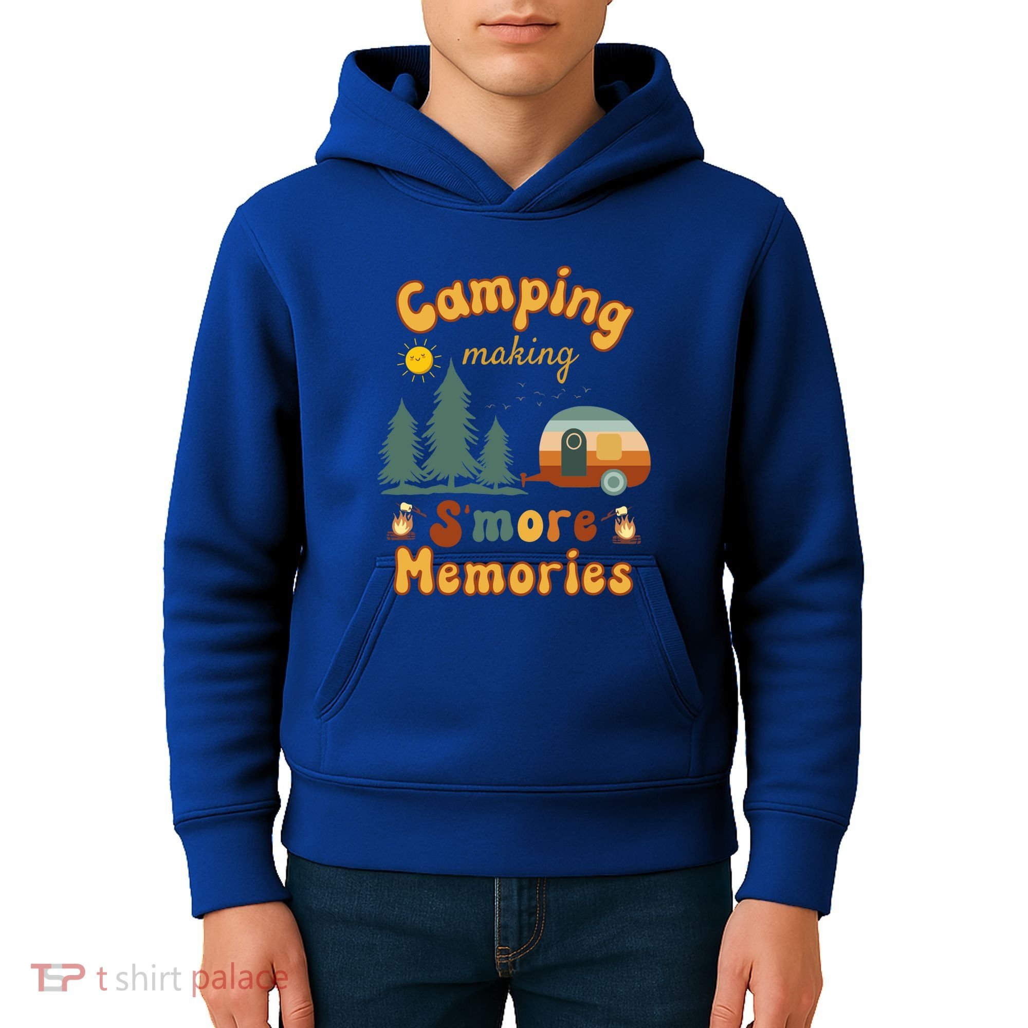 Awesome Camping Making Smore Memories Camping Lovers Meaningful Gift Kids Hoodie