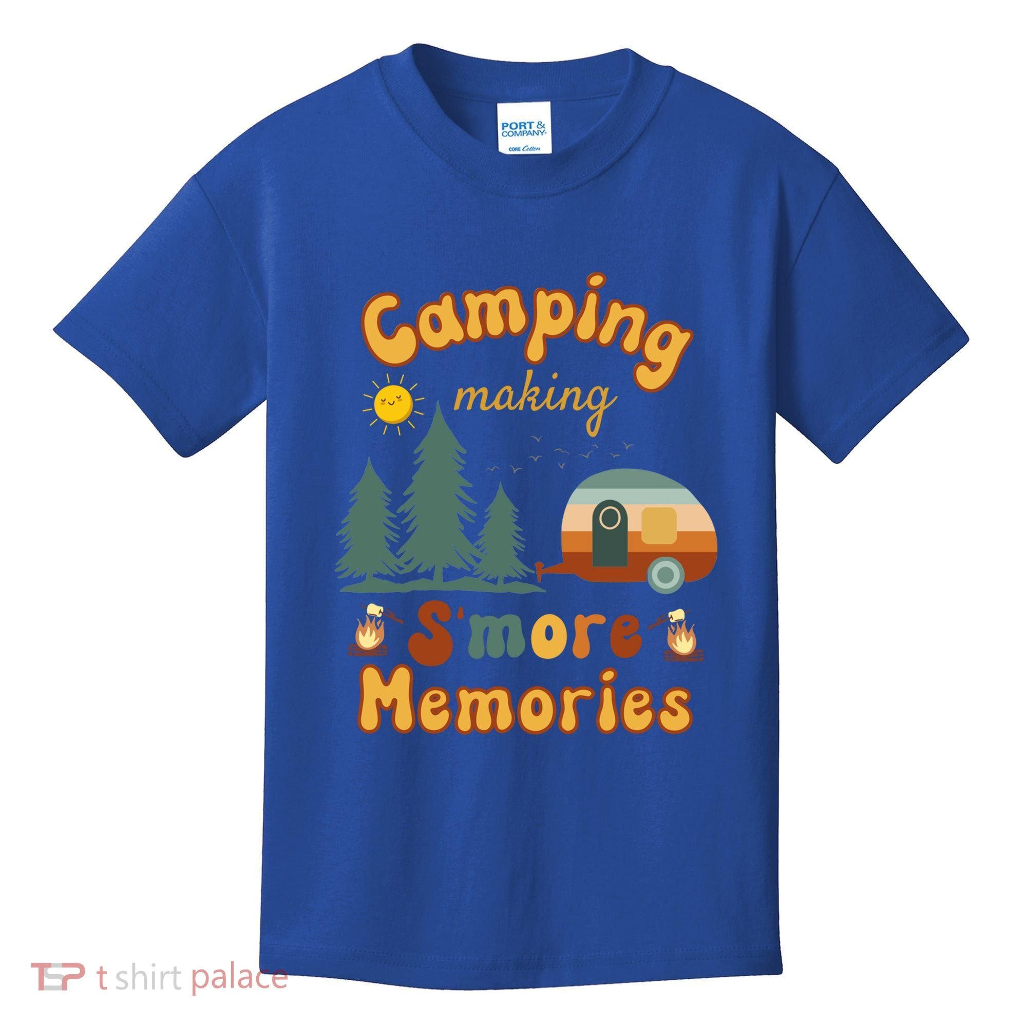 Awesome Camping Making Smore Memories Camping Lovers Meaningful Gift Kids T-Shirt