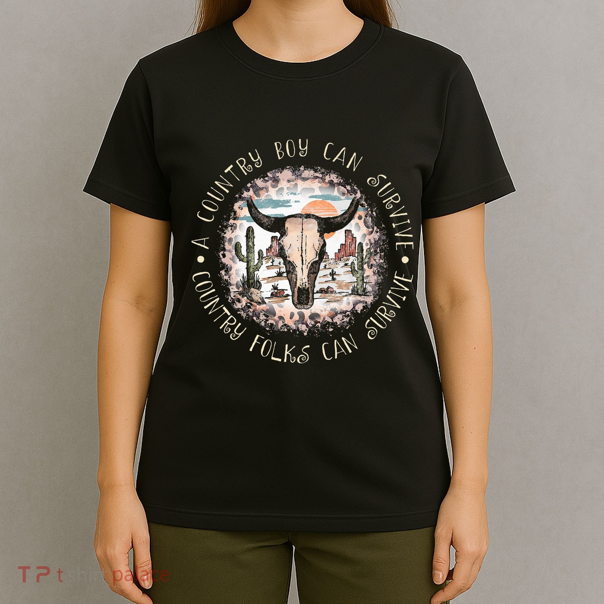 A Country Music Boy Can Survive Country Folks Can Survive T-Shirt