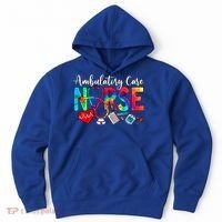 Ambulatory Care Nurse Tie Dye Love Heart Stethoscope Gift Hoodie thumb 0