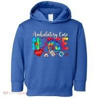 Ambulatory Care Nurse Tie Dye Love Heart Stethoscope Gift Toddler Hoodie thumb 0