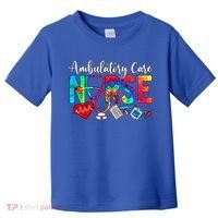 Ambulatory Care Nurse Tie Dye Love Heart Stethoscope Gift Toddler T-Shirt thumb 0