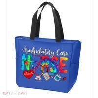 Ambulatory Care Nurse Tie Dye Love Heart Stethoscope Gift Tote Bag thumb 3