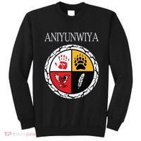 Aniyunwiya Cherokee Nation Native American Medicine Wheel Sweatshirt thumb 0