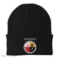 Aniyunwiya Cherokee Nation Native American Medicine Wheel Beanie thumb 0