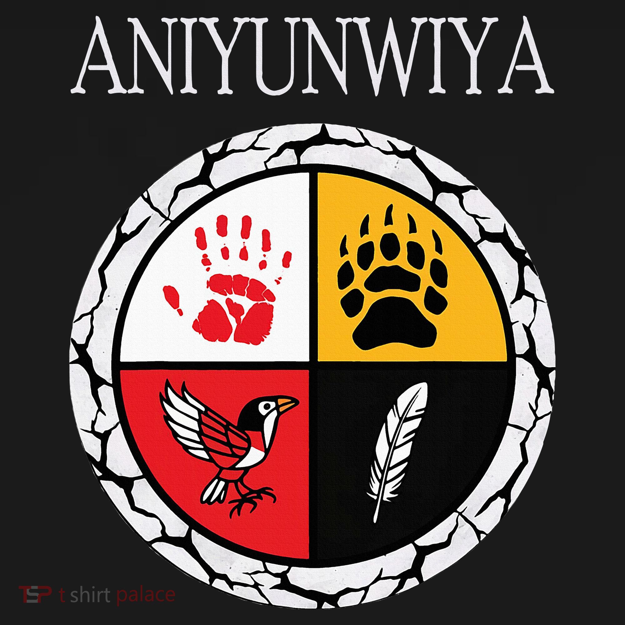 Aniyunwiya Cherokee Nation Native American Medicine Wheel Polo