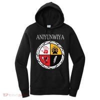 Aniyunwiya Cherokee Nation Native American Medicine Wheel Women's Hoodie thumb 0