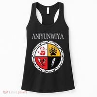 Aniyunwiya Cherokee Nation Native American Medicine Wheel Women's Tank Top thumb 0