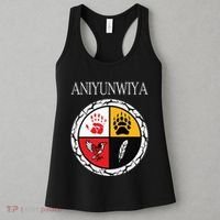 Aniyunwiya Cherokee Nation Native American Medicine Wheel Women's Tank Top thumb 3