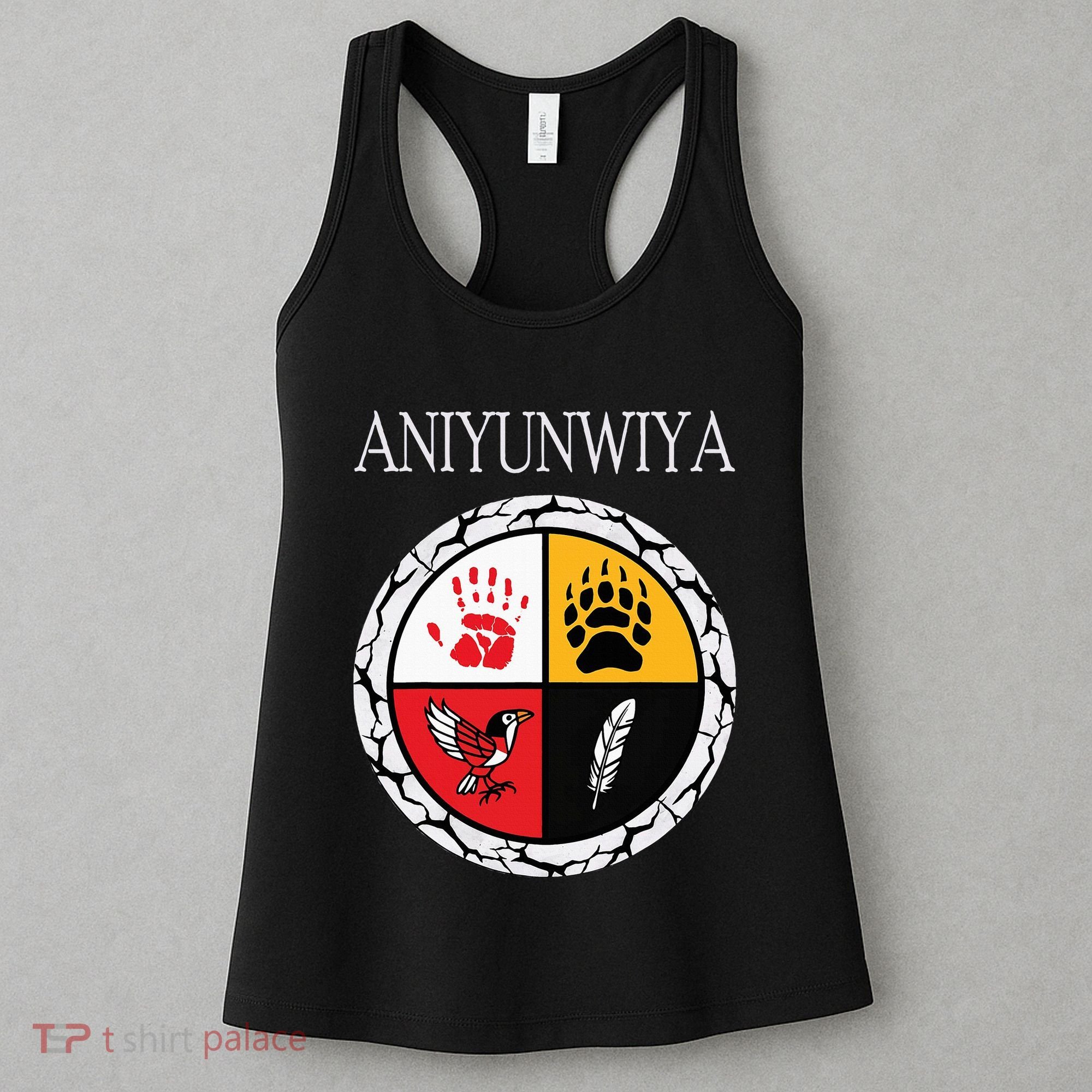 Aniyunwiya Cherokee Nation Native American Medicine Wheel Women's Tank Top