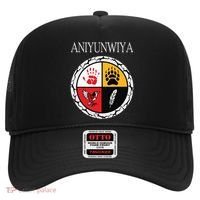 Aniyunwiya Cherokee Nation Native American Medicine Wheel Hat thumb 0