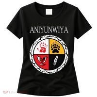 Aniyunwiya Cherokee Nation Native American Medicine Wheel Women's T-Shirt thumb 0