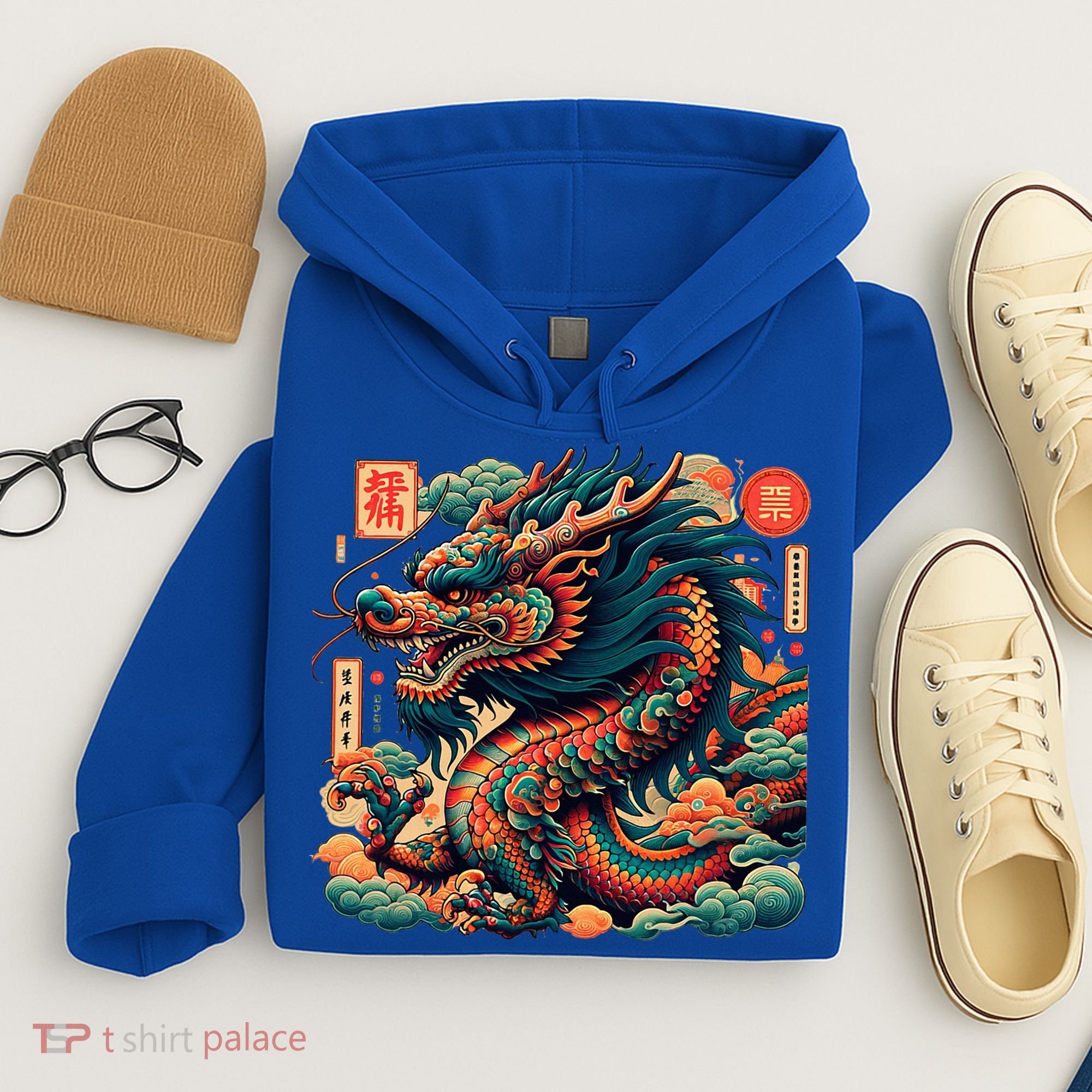 Animated Chinese New Year Dragon 2024  Hoodie