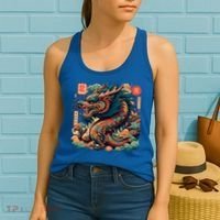 Animated Chinese New Year Dragon 2024  Women's Tank Top thumb 2