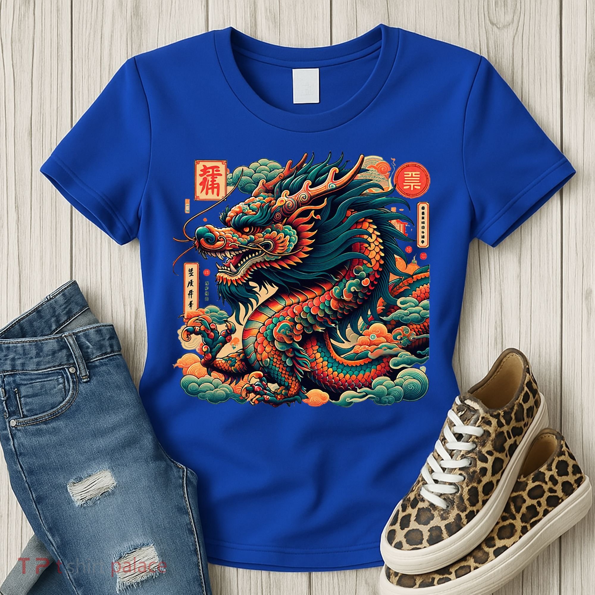 Animated Chinese New Year Dragon 2024  Women's T-Shirt