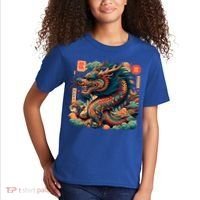 Animated Chinese New Year Dragon 2024  Kids T-Shirt thumb 2
