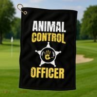 Animal Control Officer Animal Catcher Golf Towel thumb 1