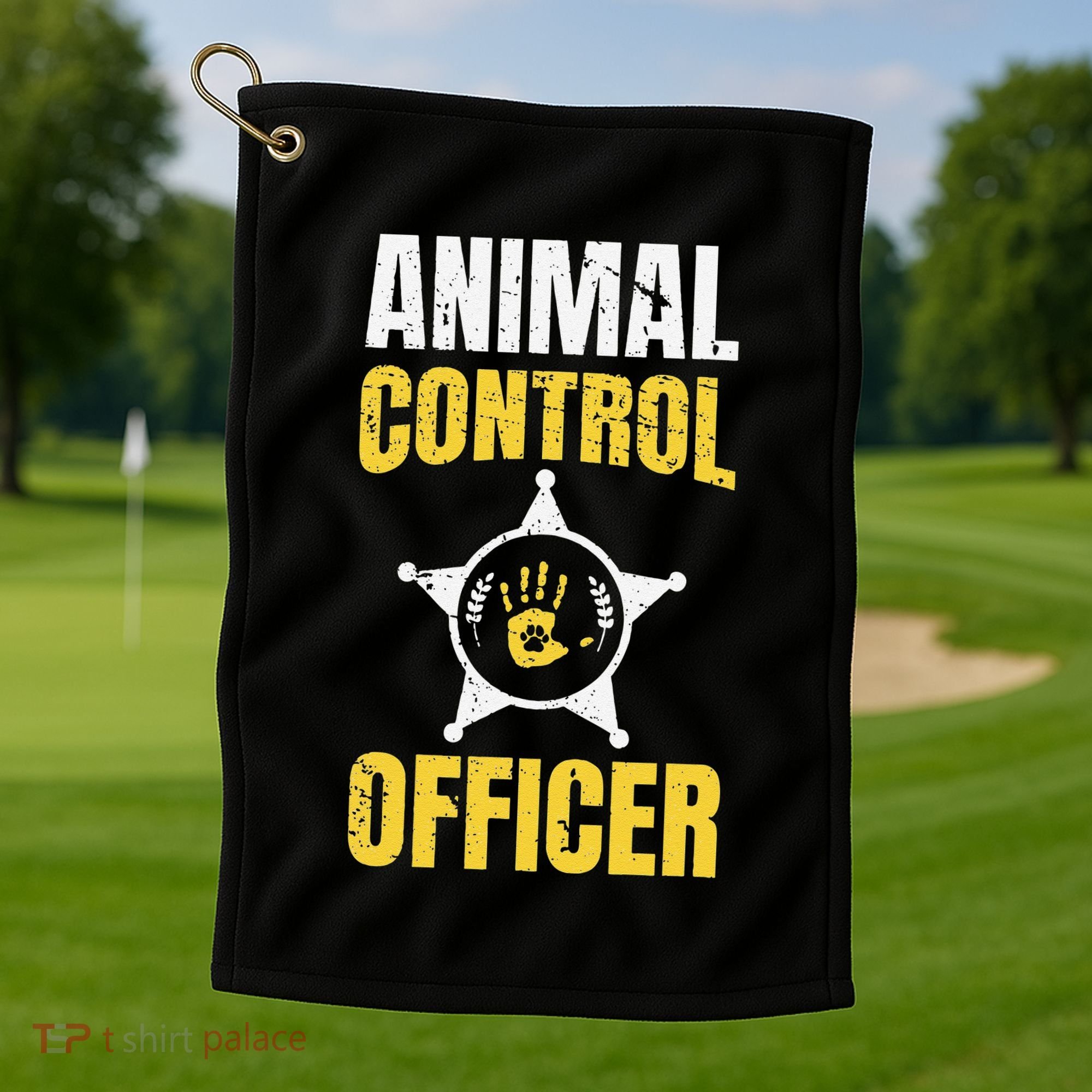 Animal Control Officer Animal Catcher Golf Towel