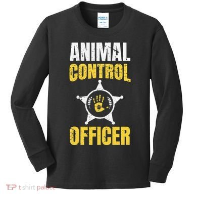 Animal Control Officer Animal Catcher Kids Long Sleeve Shirt