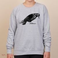 Antique Crow or Raven Women's Sweatshirt thumb 0