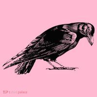 Antique Crow or Raven Coaster thumb 2