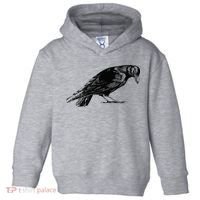 Antique Crow or Raven Toddler Hoodie thumb 0