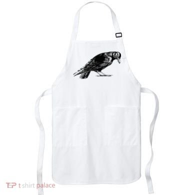 Antique Crow or Raven Apron