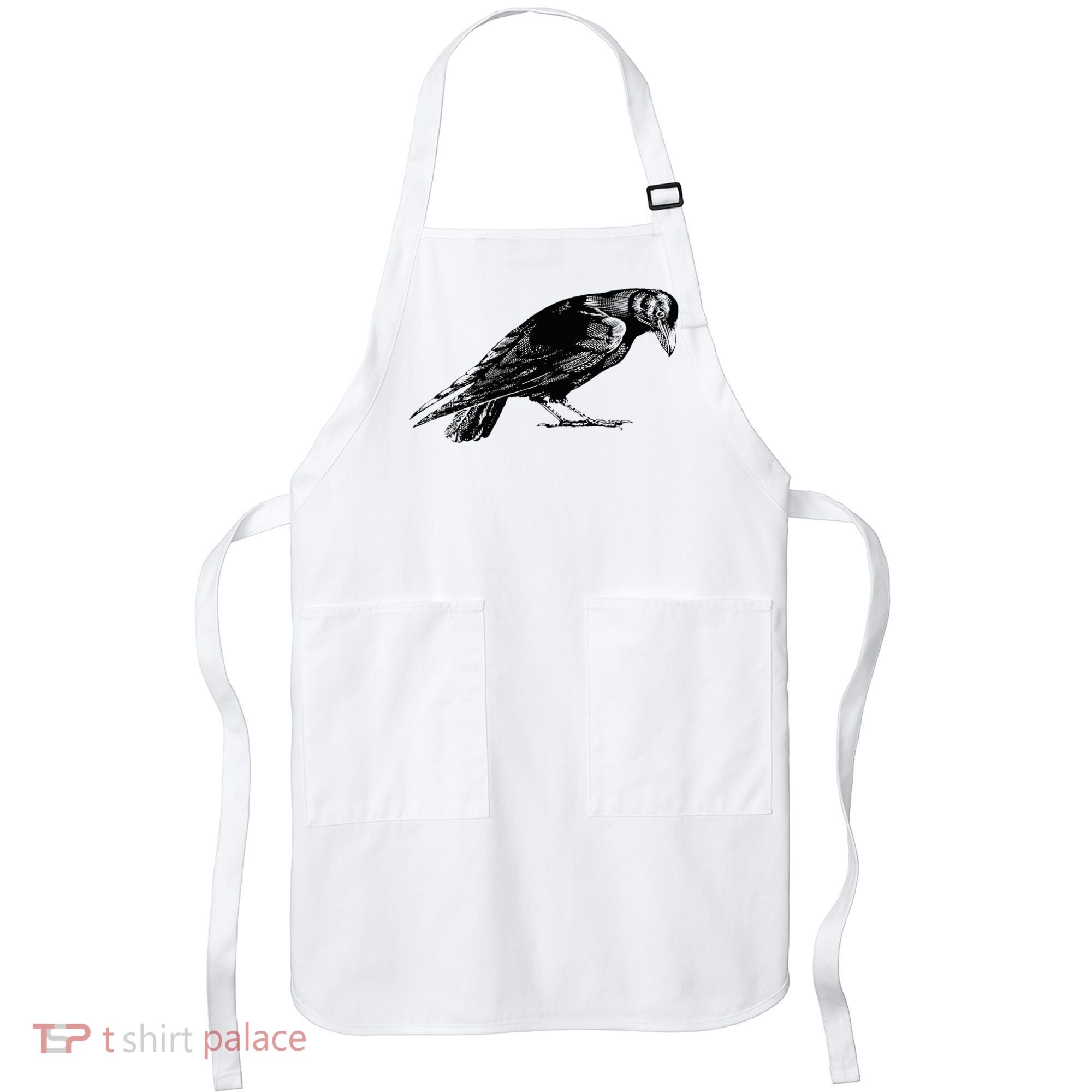 Antique Crow or Raven Apron