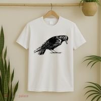 Antique Crow or Raven T-Shirt thumb 2