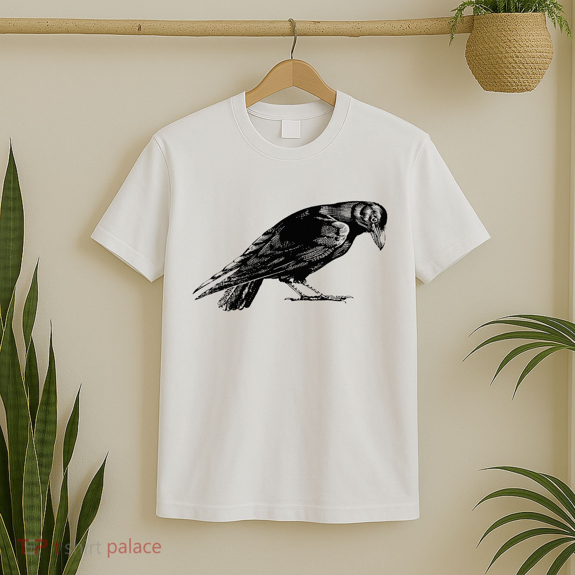 Antique Crow or Raven T-Shirt