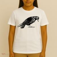 Antique Crow or Raven T-Shirt thumb 4