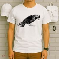 Antique Crow or Raven T-Shirt thumb 6