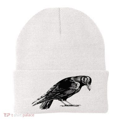 Antique Crow or Raven Beanie