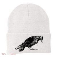 Antique Crow or Raven Beanie thumb 0