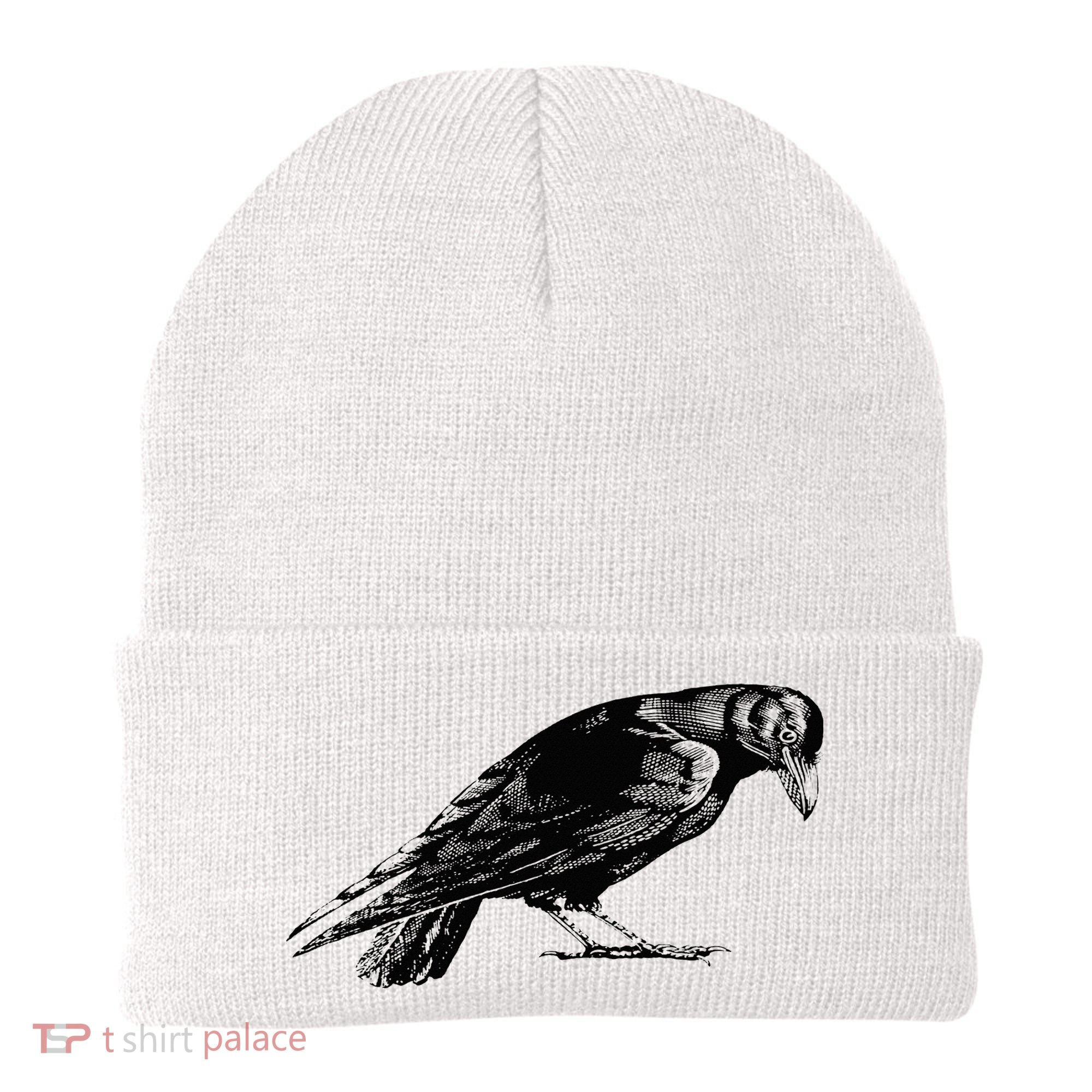 Antique Crow or Raven Beanie