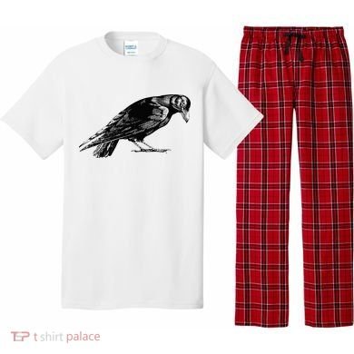Antique Crow or Raven Pajama Set