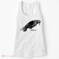 Antique Crow or Raven Women's Tank Top thumb 0