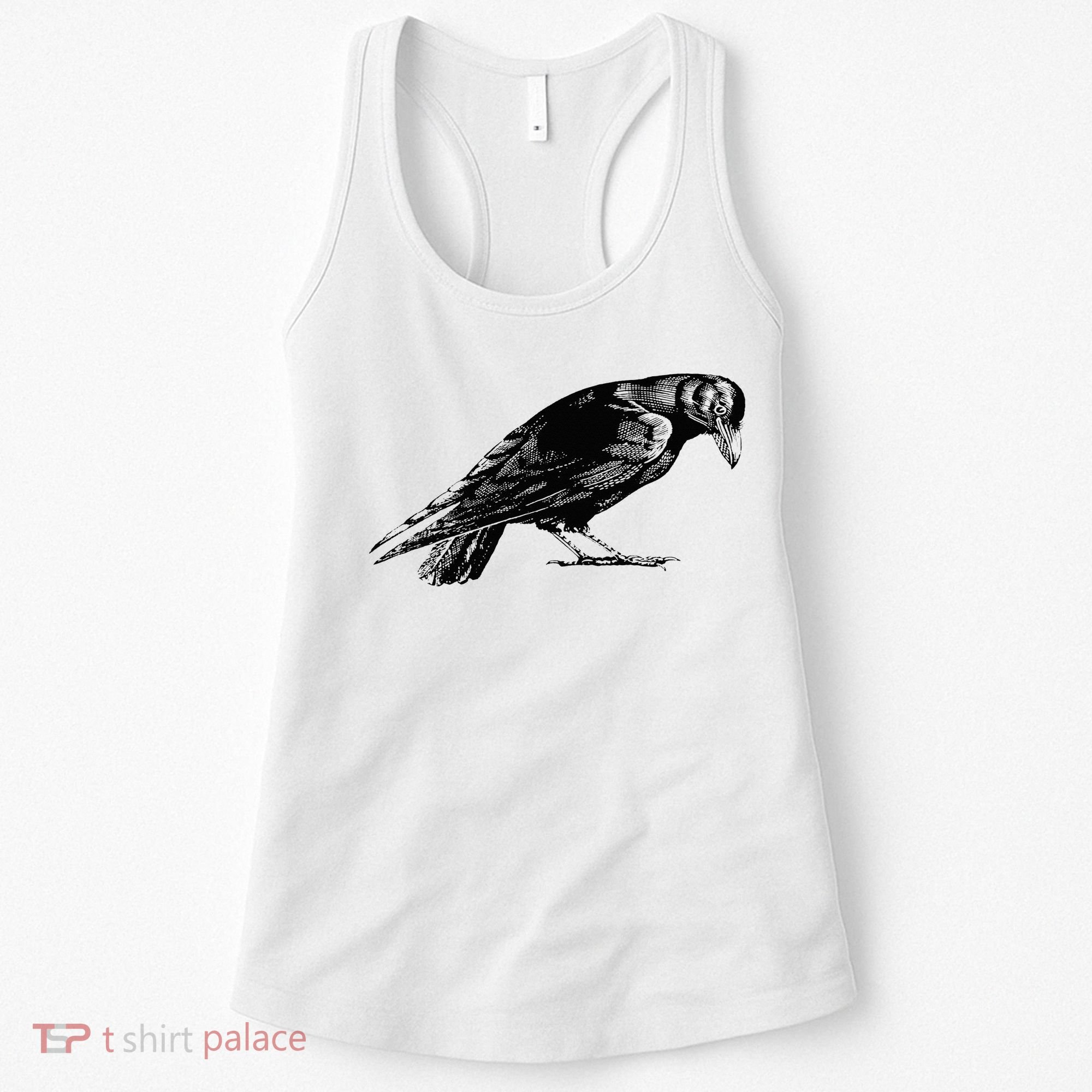 Antique Crow or Raven Women's Tank Top