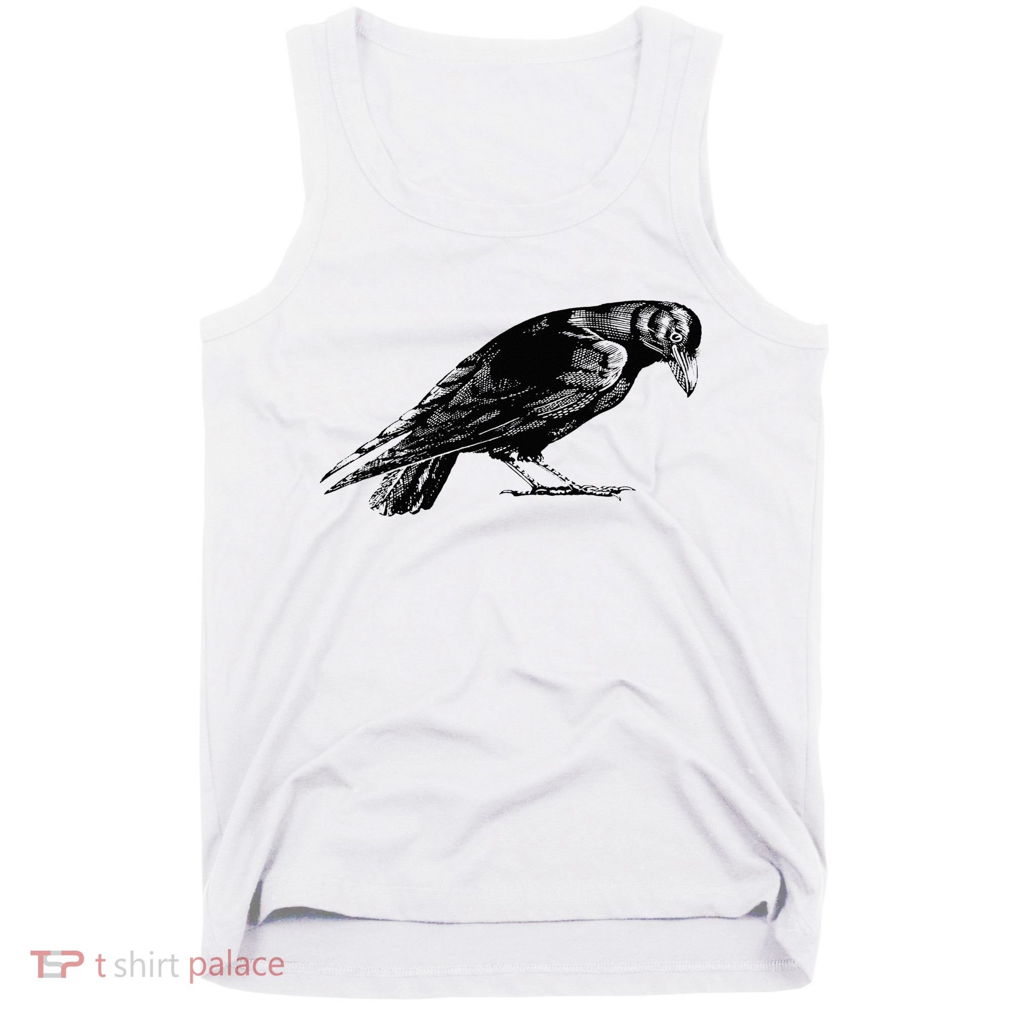Antique Crow or Raven Tank Top