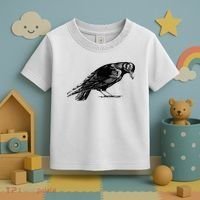 Antique Crow or Raven Toddler T-Shirt thumb 3