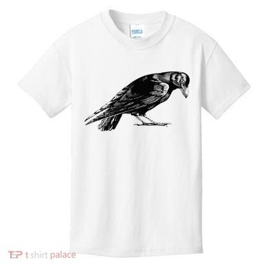 Antique Crow or Raven Kids T-Shirt