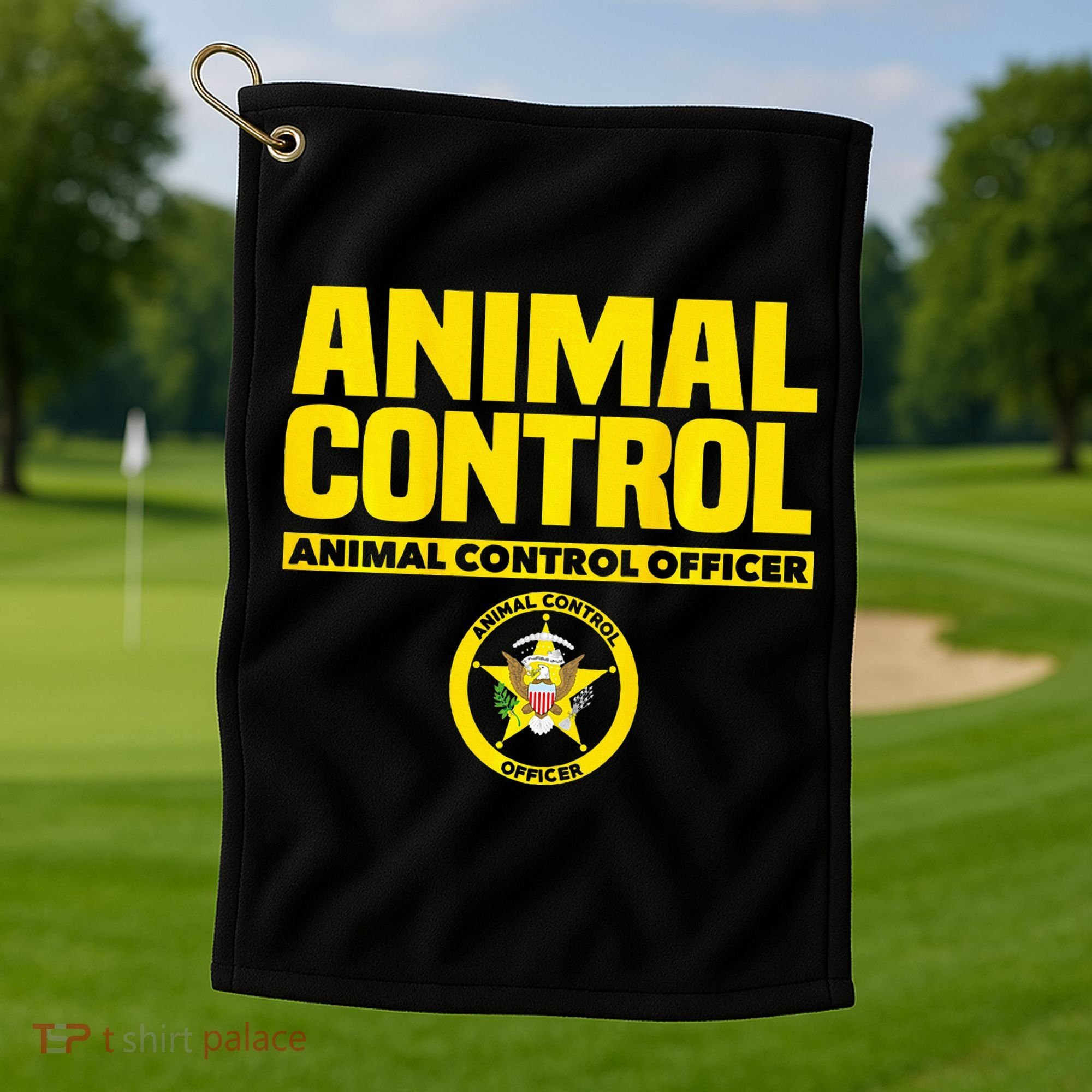 Animal Control Officer Public Safety Uniform Patrol Golf Towel