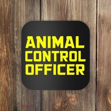 Animal Control Officer Halloween Costume Coaster